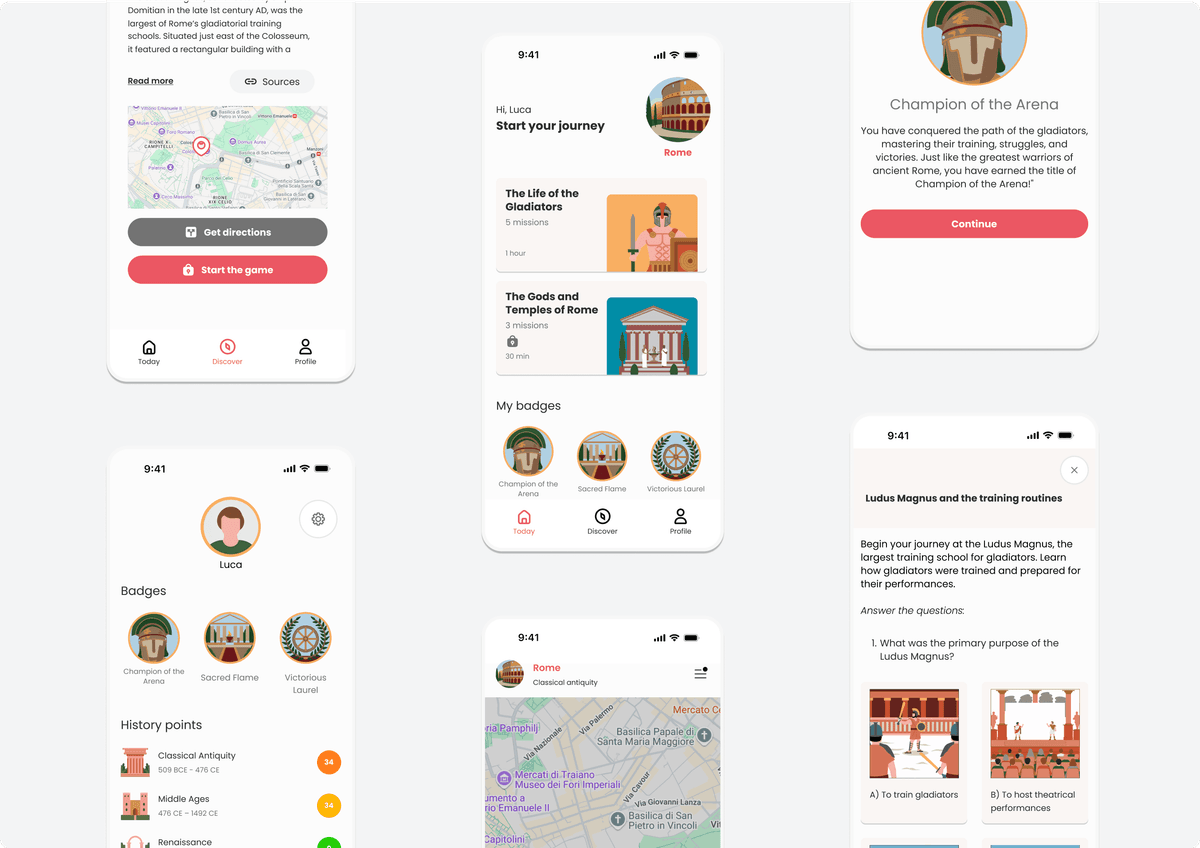 Sherd User Interface Design Mockups