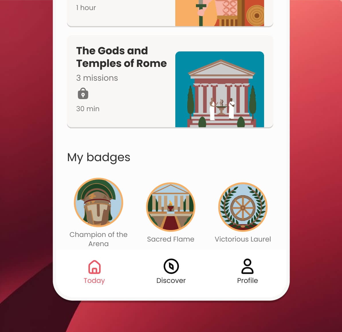 Sherd historical adventure mobile app